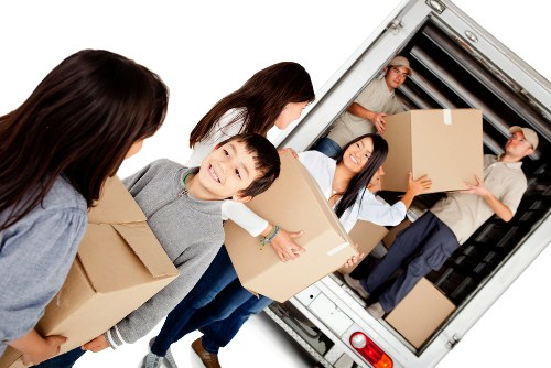 Commercial moving team planning an office relocation in Beckton