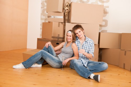 Furniture loading into a removal van for a move in Beckton