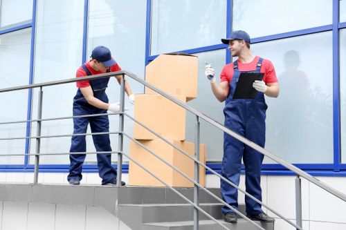 Loading a van during a local moving service