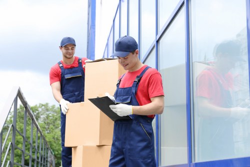Removal team helping with a home move in Beckton