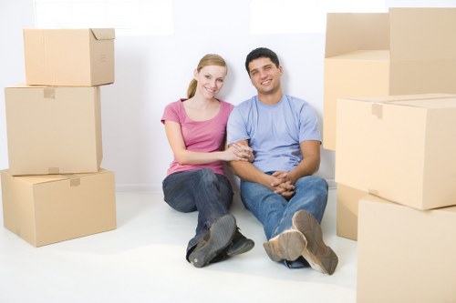 Removal van for a residential move in Beckton