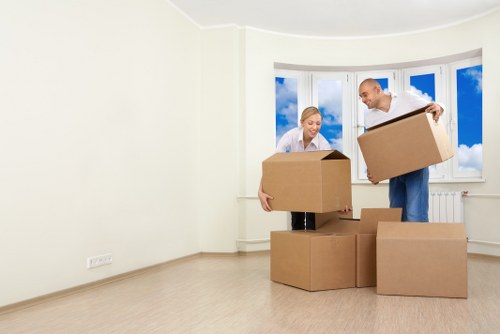 Flat moving support in Beckton with careful access handling