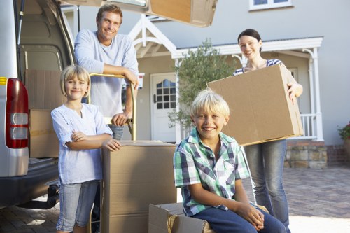 Unpacking boxes into rooms after a Beckton relocation