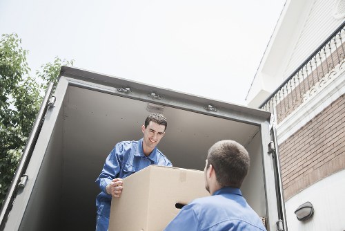 Local moving truck ready for transport in Beckton